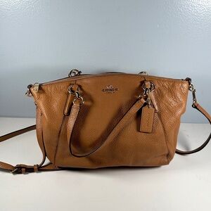 Coach Kelsey Satchel Tote Cognac Crossbody